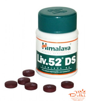 Лив.52 ДС для лечения печени, 60 таб, Хималая; Liv52 DS, 60 tabs, Himalaya